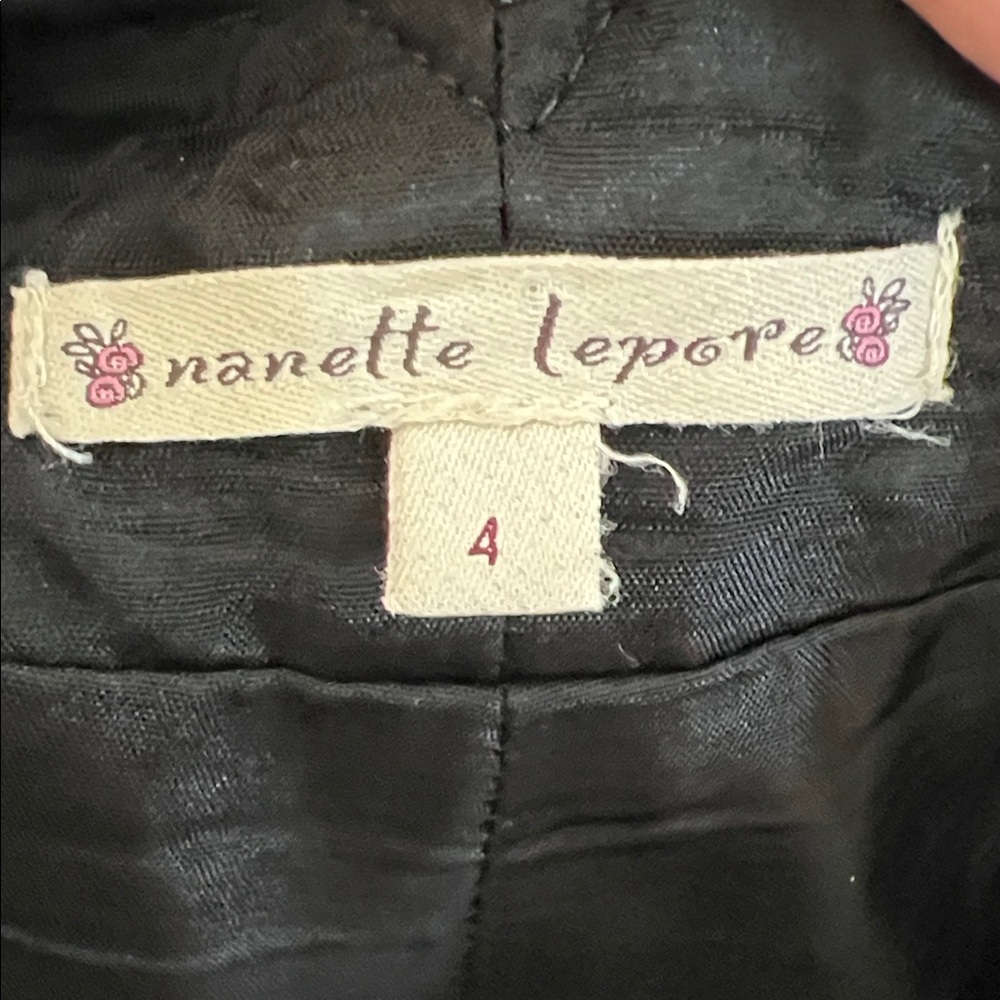 Nanette Lapore Ultra High Rise Tuxeso Corset Back Button-Front Pants - Picture 2 of 7